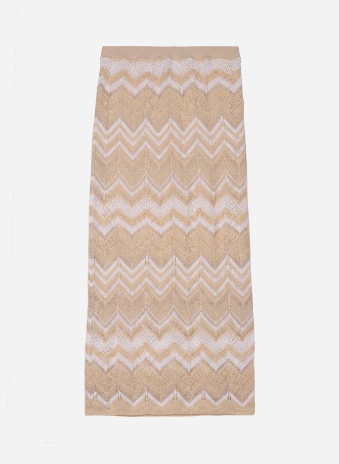 Midi tube skirt in knitwear LAJUPA Ange - 12