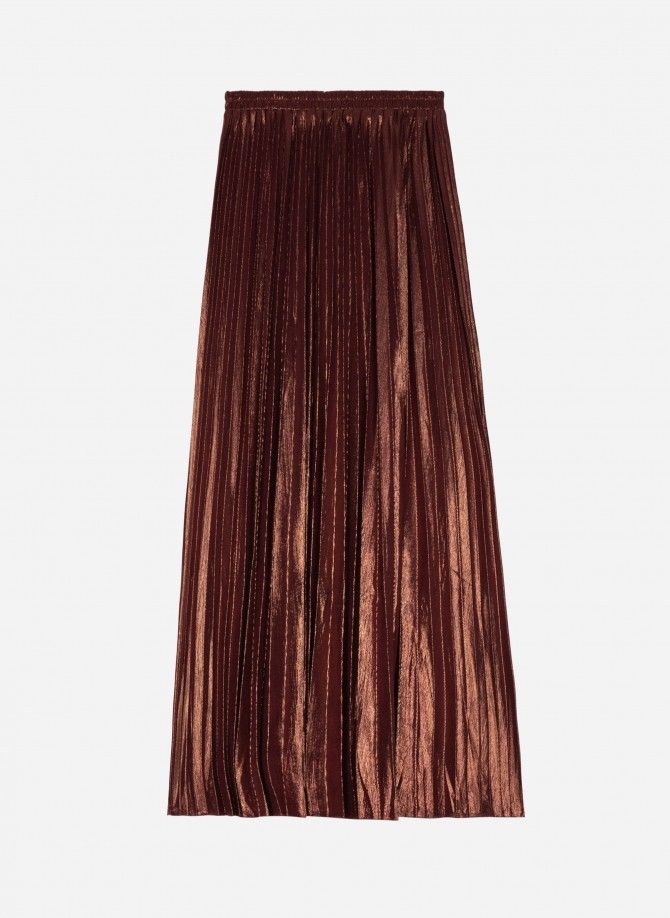 Long iridescent pleated skirt JUSTINA Ange - 20