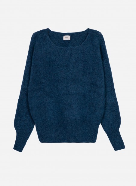 Loose-fitting cocooning knit sweater LEBOUM Ange - 17