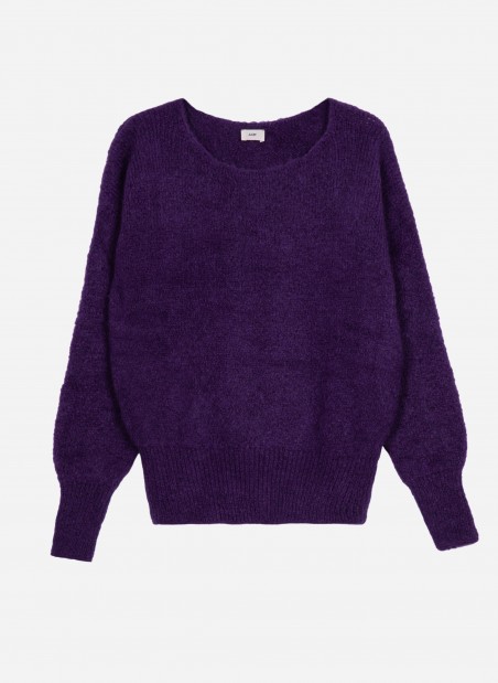 Loose-fitting cocooning knit sweater LEBOUM Ange - 22