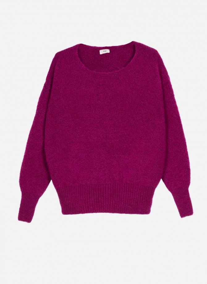 Loose-fitting cocooning knit sweater LEBOUM Ange - 28