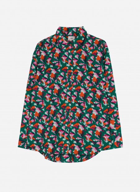 Straight shirt in printed cotton SANA  - 1