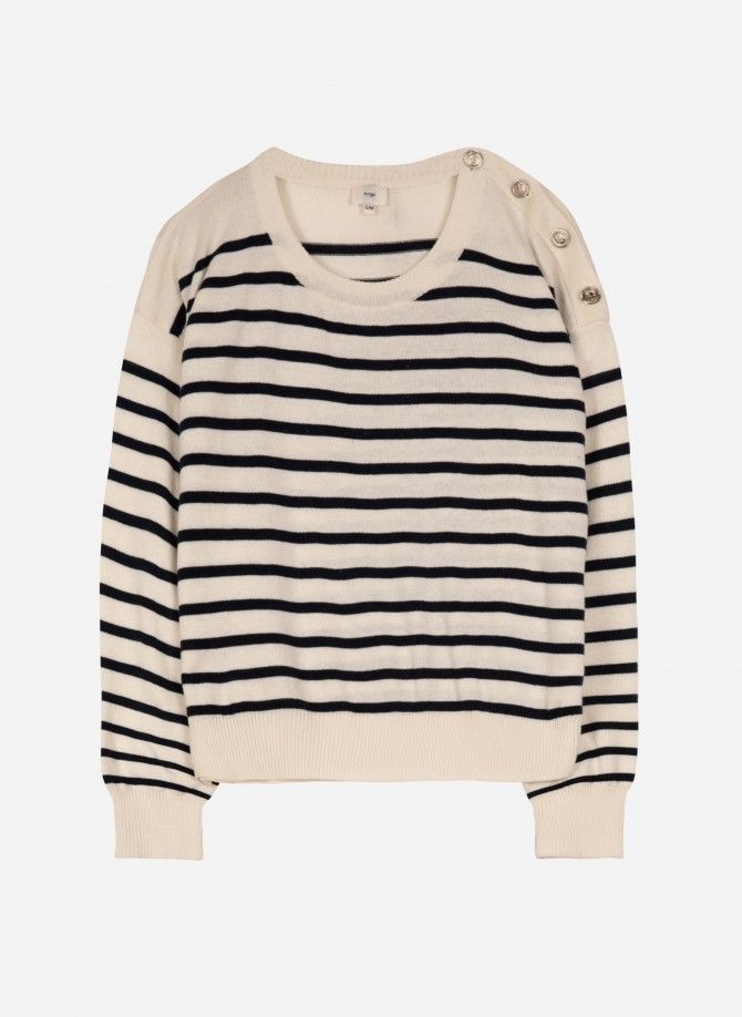 VANYA buttoned sailor sweater  - 3