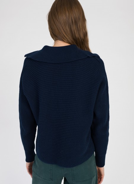 Pull en maille col vareuse VECOULY  - 7