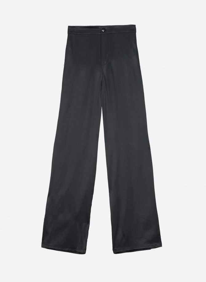 Pantalon en satin uni et droit PAIGE  - 20