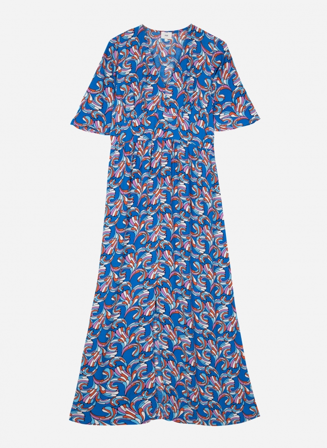 Printed flared long dress MAELIANA Ange - 13