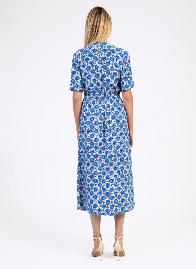 MORITZ printed midi dress with tie  - 20