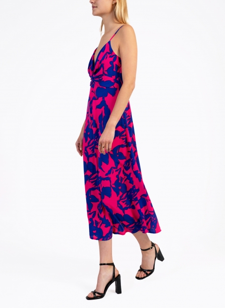 MERIKA printed cocktail midi dress  - 12