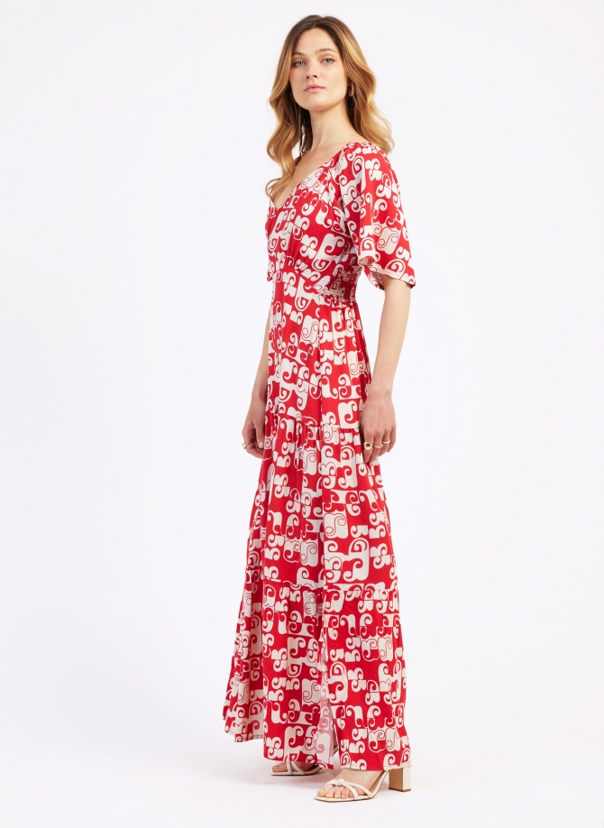 Printed backless maxi dress OTIBO Ange - 24