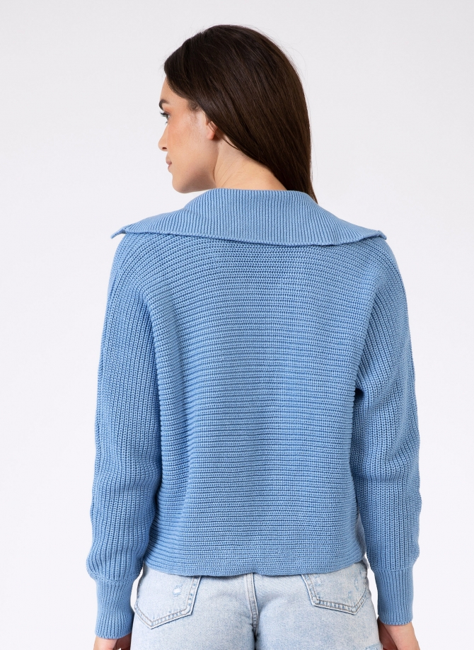 Pull en maille col vareuse VECOULY Ange - 24