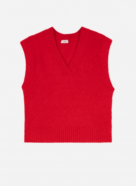 LEATRICE sleeveless knit sweater  - 8