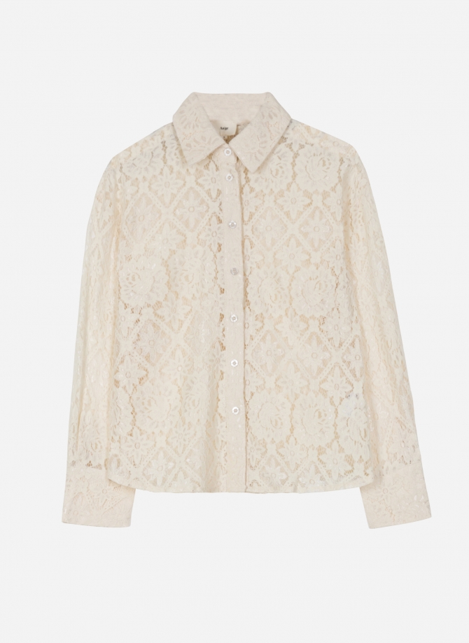 AMANDINE straight lace shirt  - 2