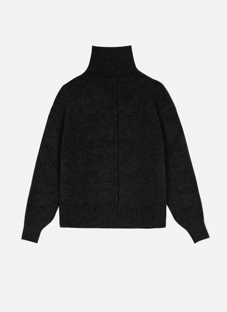 Pull col roulé en maille LIPY  - 10