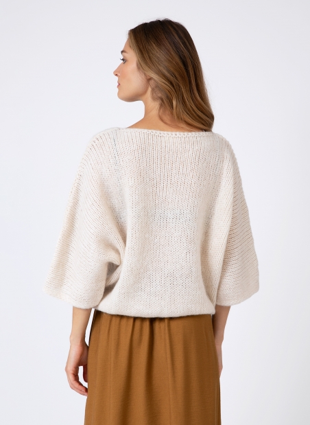 Loose-fitting knitted sweater LABANA  - 4