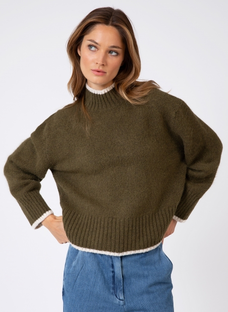 Pull cocooning en maille LEROLANA  - 14