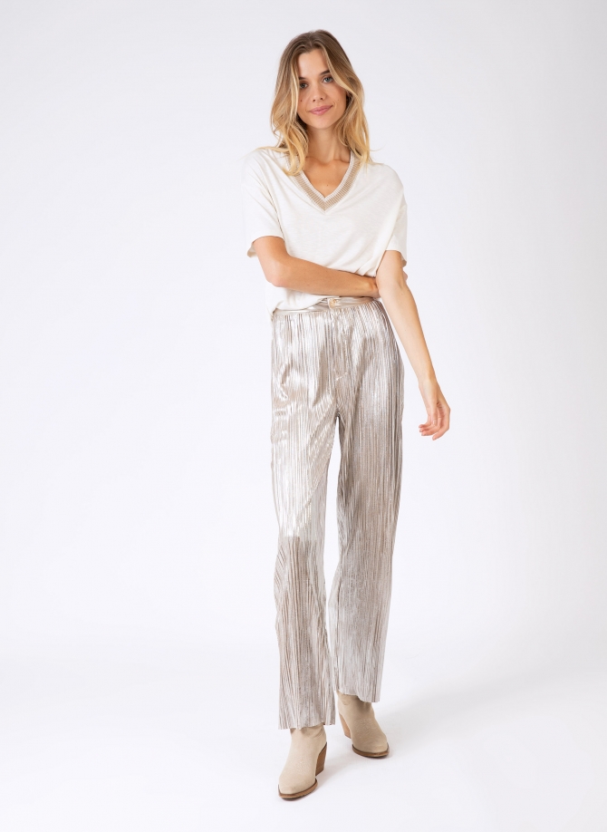 PHARELY iridescent pleated pants  - 14