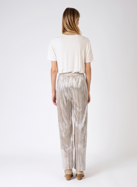 PHARELY iridescent pleated pants  - 16