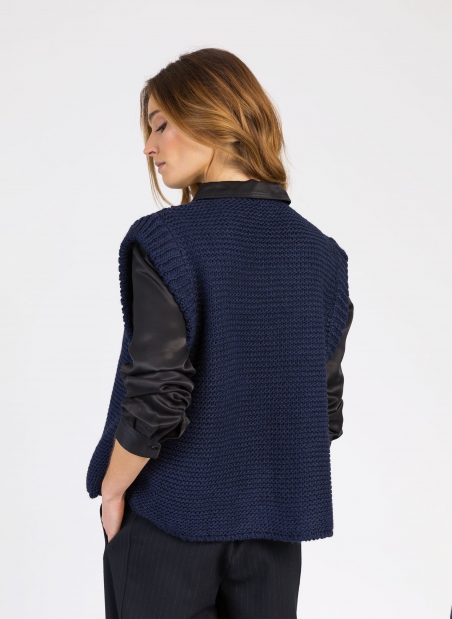 Cardigan en maille sans manches LEGRINGO  - 18