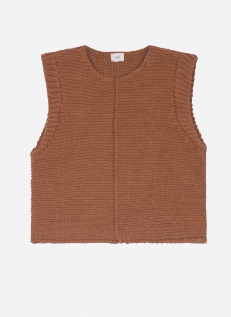 LEGRINGOU sleeveless knitted cardigan  - 1