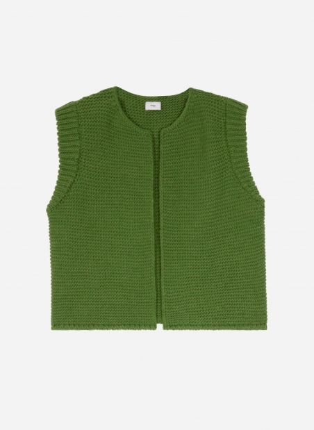 LEGRINGOU sleeveless knitted cardigan  - 30