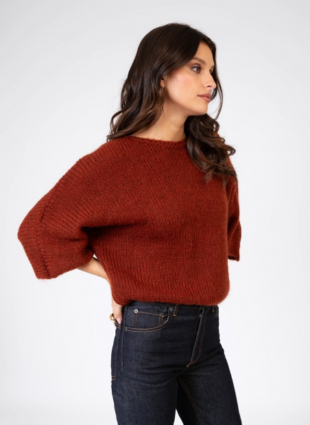 Loose-fitting knitted sweater LABANA  - 17