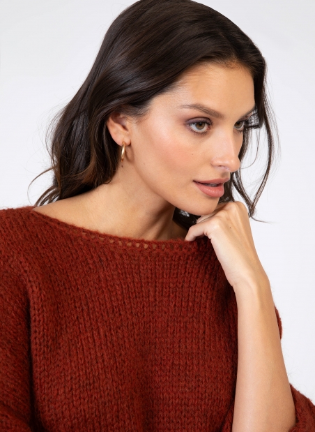 Loose-fitting knitted sweater LABANA  - 16