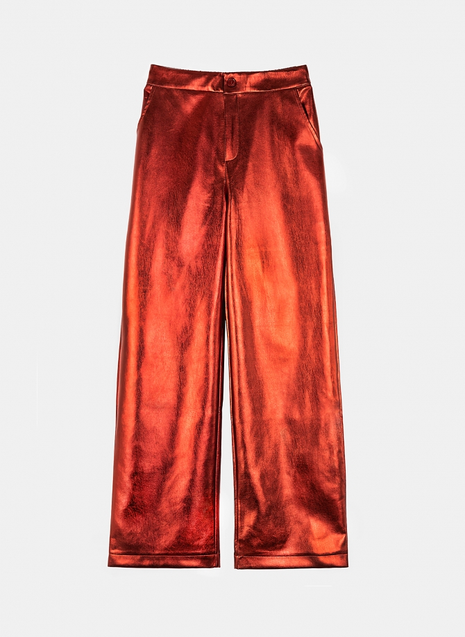 PITTY straight-leg pants in imitation leather  - 23