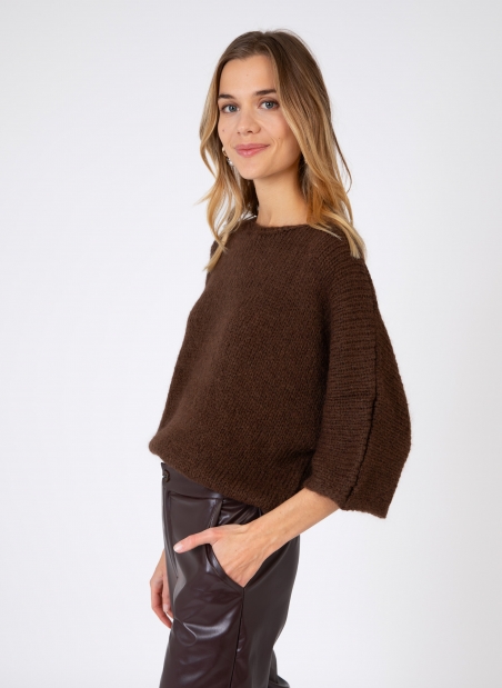 Loose-fitting knitted sweater LABANA  - 27