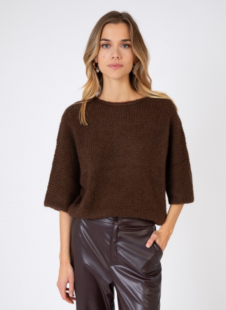 Loose-fitting knitted sweater LABANA  - 25