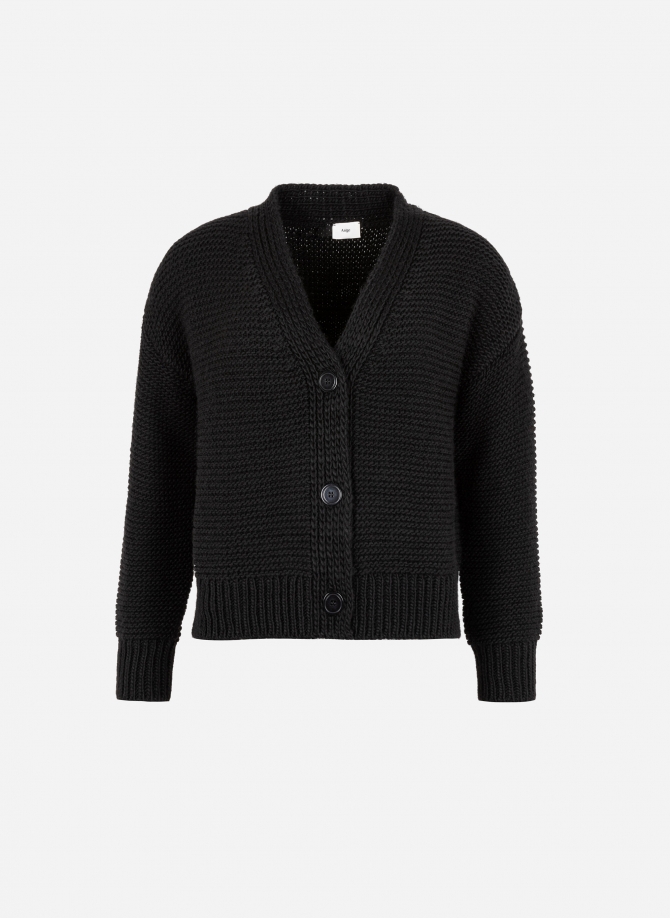 Buttoned knitted cardigan LEFLEURY