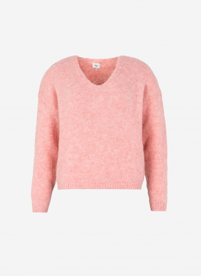 Short V-neck sweater LENOELA  - 9