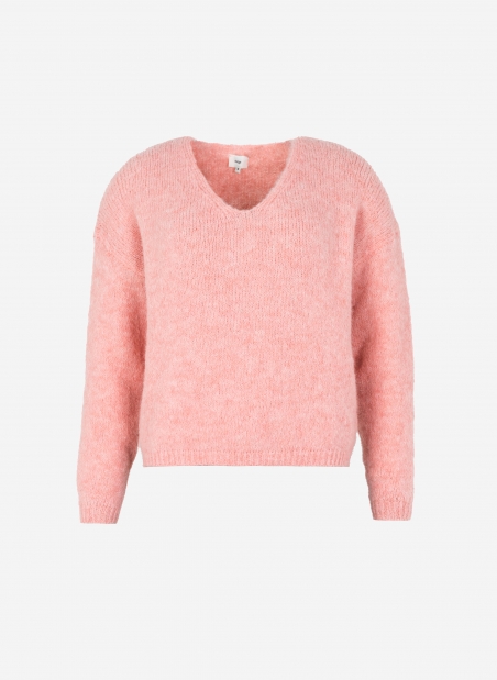 Short V-neck sweater LENOELA  - 9