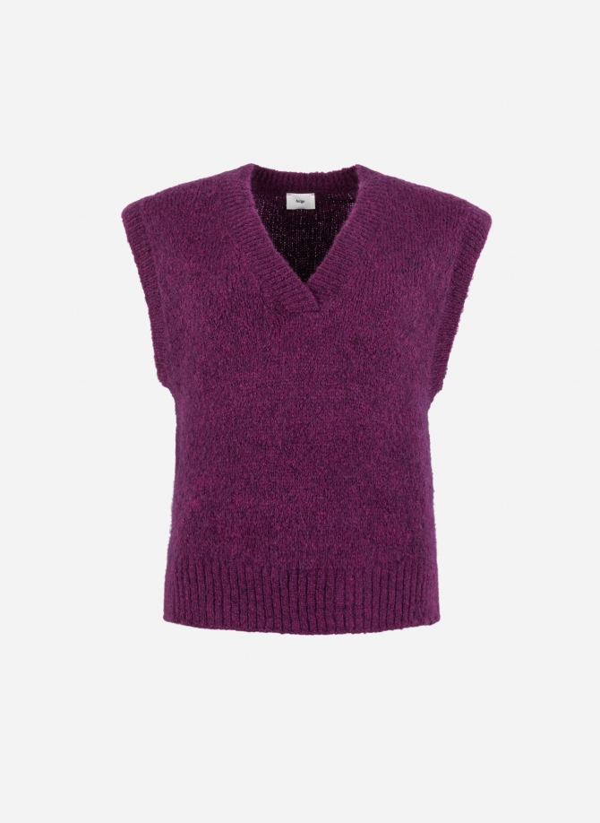 LEATRICE sleeveless knit sweater  - 25