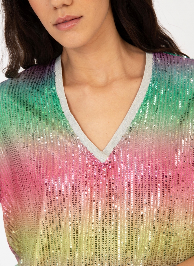 TOP A SEQUINS TIE & DYE ABILA  - 4