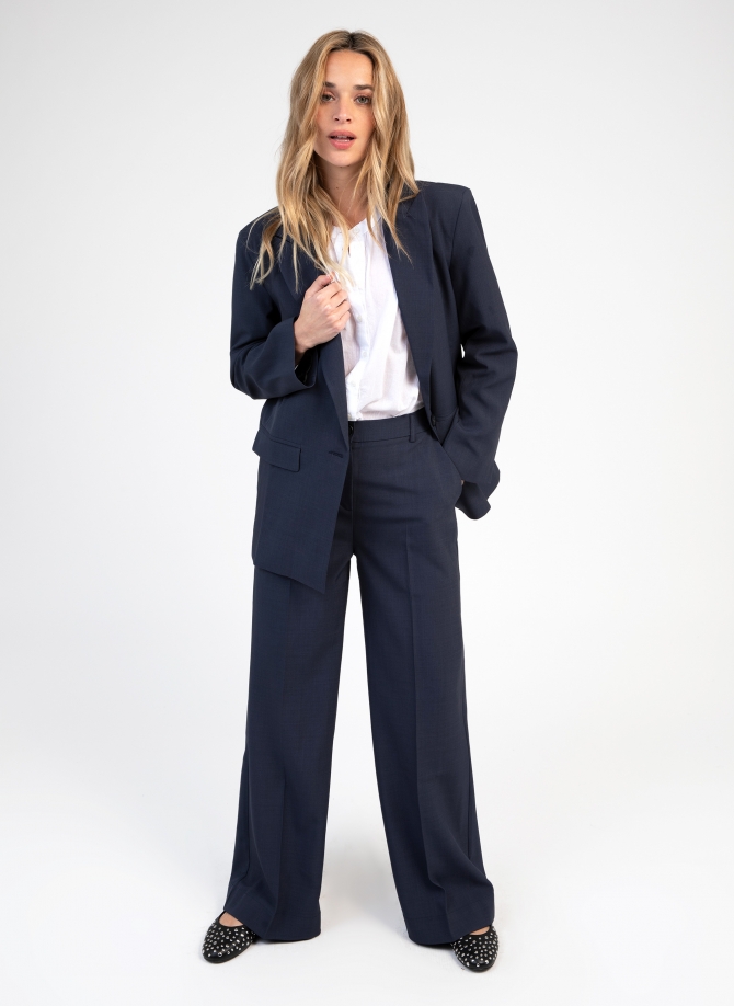 TAILORED STRAIGHT-LEG TROUSERS PAM  - 26