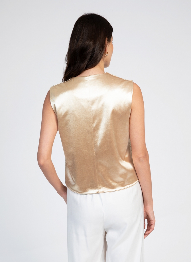 GILET DE COSTUME A SEQUINS AUGUSTE  - 3