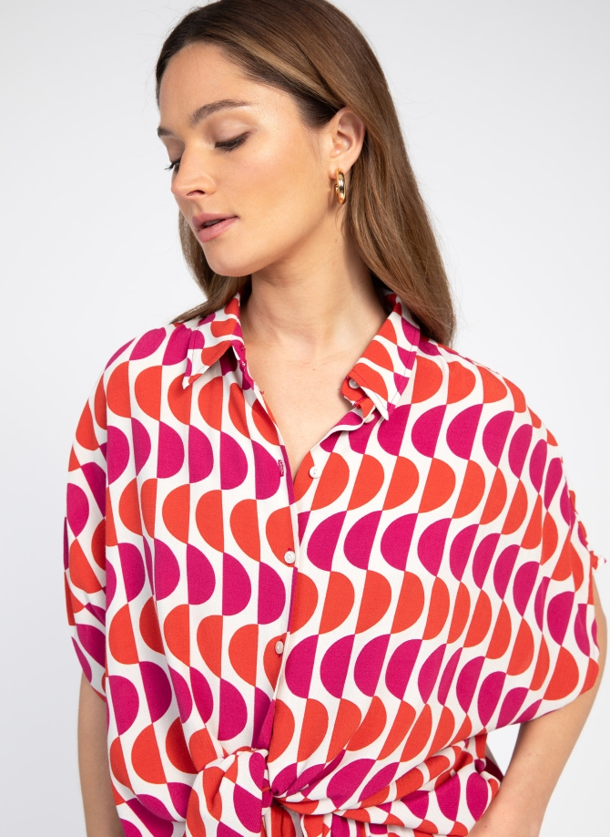 Loose-fitting printed shirt KENDRA