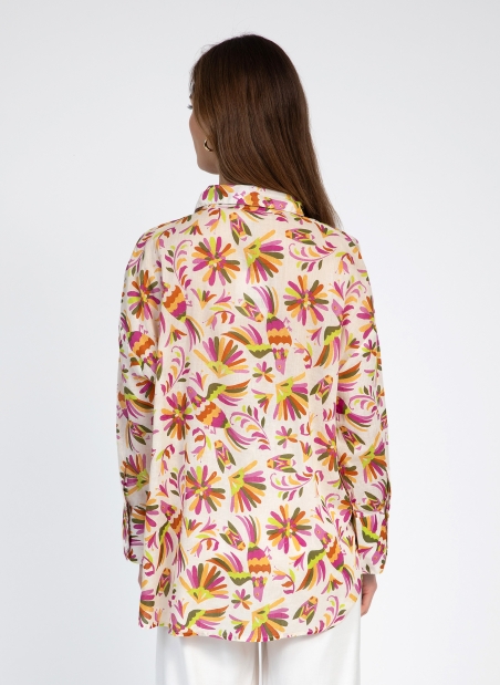 Floral print shirt SLIMANE