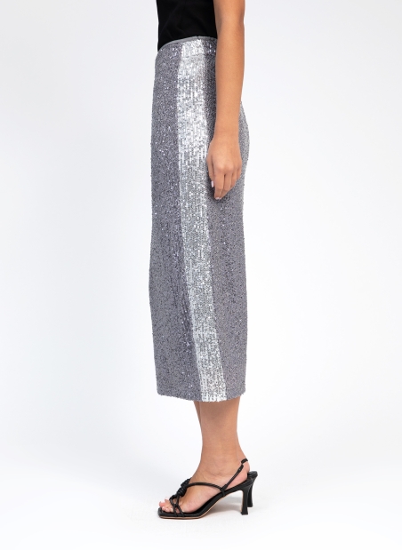 Pencil skirt with sequins JEANINE