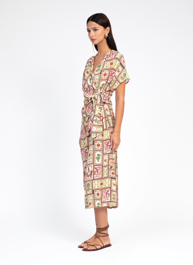 Wrap Midi Dress MITCHY