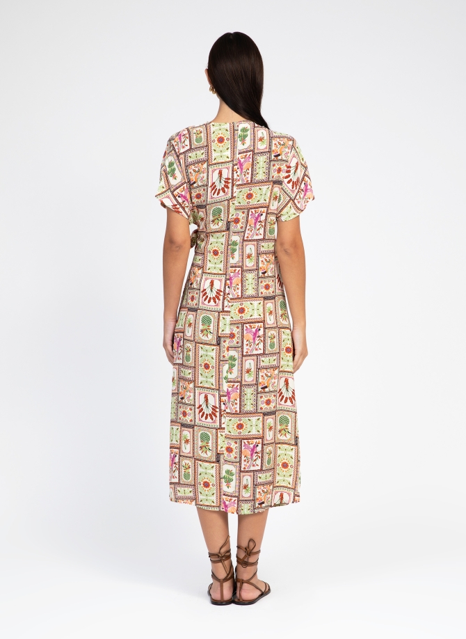 Wrap Midi Dress MITCHY