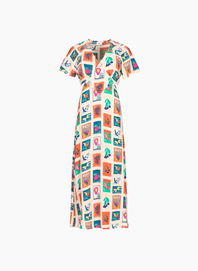 Printed midi dress MIKE