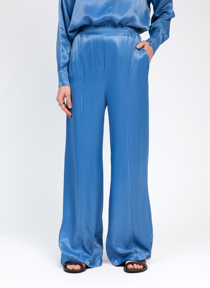 PANTALON EN SATIN PRISME