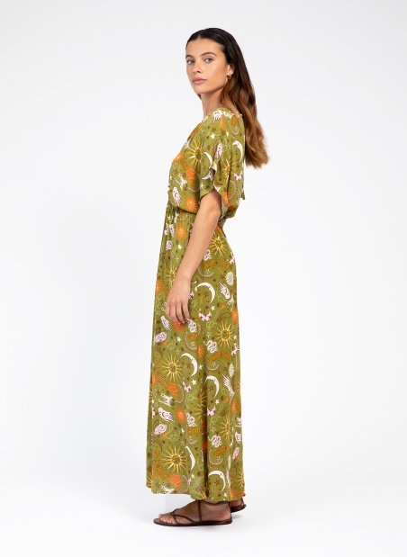 Long printed dress MARINARA