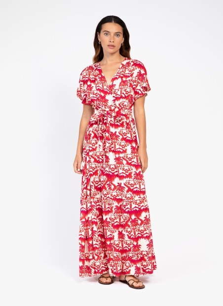 Long printed dress ORLENA