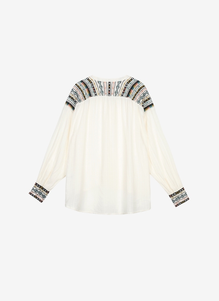 Embroidered blouse SOURRIA