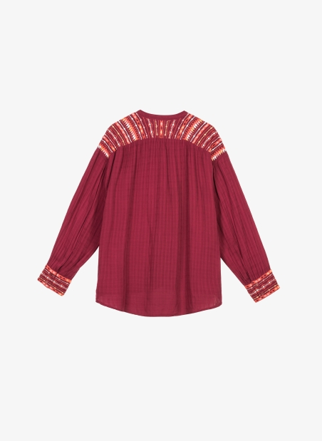 Embroidered blouse SOURRIA