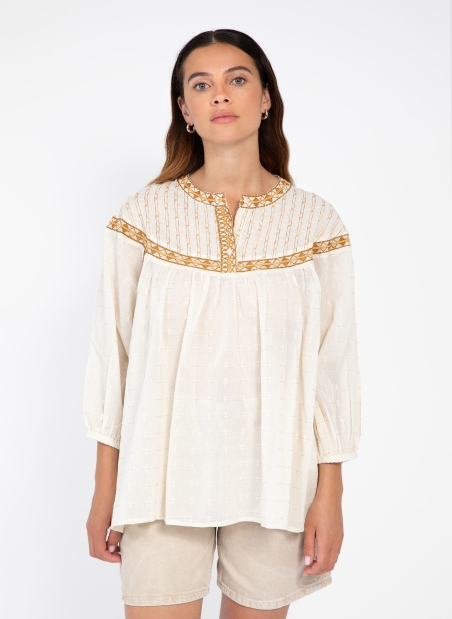 Blouse brodée Syra