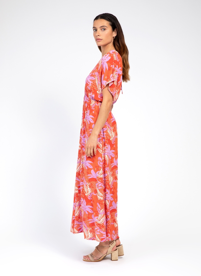 Long printed dress MARINARA