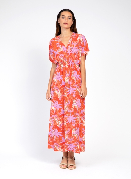 Long printed dress MARINARA